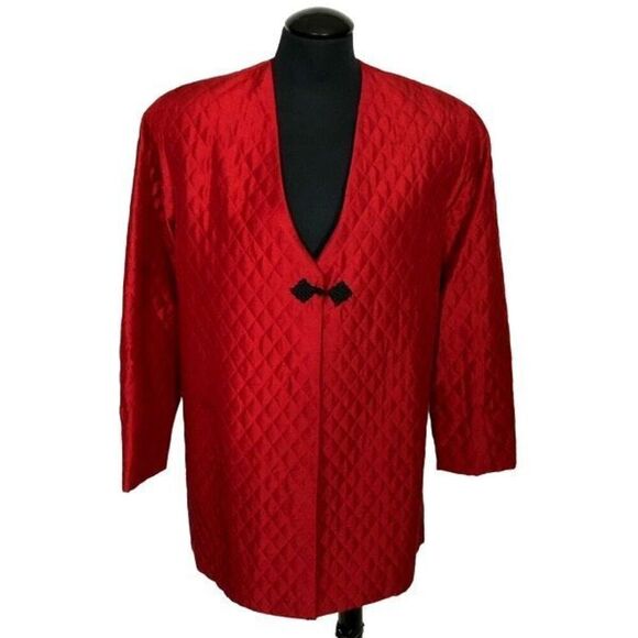 The J. Peterman Company Vintage Silk Quilted Jacket - Women’s 8 - Picture 1 of 6